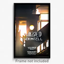 Pixel Art Poster - Wicked Schnitzel (8 Bit Psychedelic Trippy Video Game Print)
