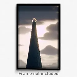 Pixel Art Poster - Cloudy Cone (8 Bit Psychedelic Trippy Weird Video Game Print)