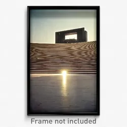 Pixel Art Poster - Glaring Amphitheatre (8 Bit Psychedelic Video Game Print)