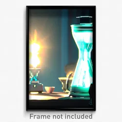 Pixel Art Poster - Haunting Blender (8 Bit Psychedelic Trippy Video Game Print)