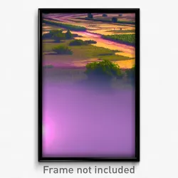 Pixel Art Poster - Vacant Wasteland (8 Bit Psychedelic Trippy Video Game Print)