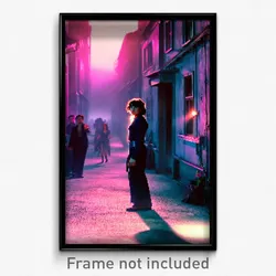 Pixel Art Poster - Imaginative Ghetto (8 Bit Psychedelic Video Game Print)