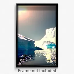 Pixel Art Poster - Remote Iceberg (8 Bit Psychedelic Trippy Video Game Print)