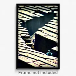 Pixel Art Poster - Frightening Trenches (8 Bit Psychedelic Video Game Print)