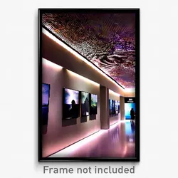 Pixel Art Poster - Outstanding Museum (8 Bit Psychedelic Video Game Print)