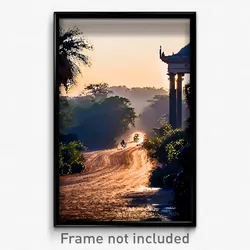 Pixel Art Poster - Amazing Savannah (8 Bit Psychedelic Trippy Video Game Print)