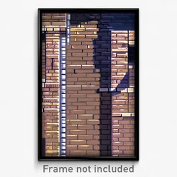 Pixel Art Poster - Realistic Brickyard (8 Bit Psychedelic Video Game Print)