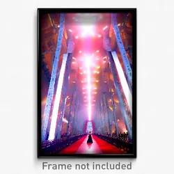 Pixel Art Poster - Majestic Catwalk (8 Bit Psychedelic Trippy Video Game Print)