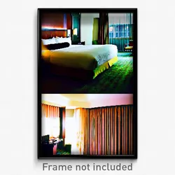 Pixel Art Poster - Fluid Hotel Room (8 Bit Psychedelic Trippy Video Game Print)