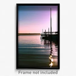 Pixel Art Poster - Calm Wharf (8 Bit Psychedelic Trippy Weird Video Game Print)