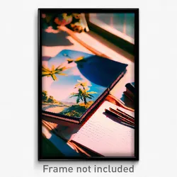 Pixel Art Poster - Lavish Journal (8 Bit Psychedelic Trippy Video Game Print)