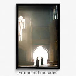 Pixel Art Poster - Unnatural Nunnery (8 Bit Psychedelic Trippy Video Game Print)