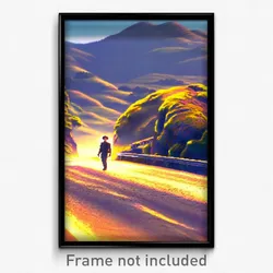Pixel Art Poster - Shifty Hills (8 Bit Psychedelic Trippy Video Game Print)