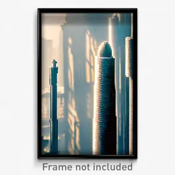 Pixel Art Poster - Pristine Pallisade (8 Bit Psychedelic Video Game Print)