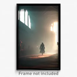 Pixel Art Poster - Mysterious Oubliette (8 Bit Psychedelic Video Game Print)