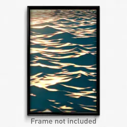 Pixel Art Poster - Distorted Sea (8 Bit Psychedelic Trippy Video Game Print)