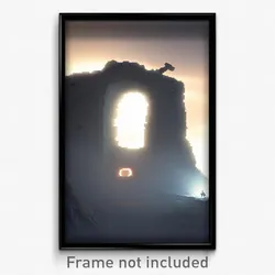 Pixel Art Poster - Distant Bolt Hole (8 Bit Psychedelic Trippy Video Game Print)