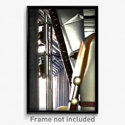 Pixel Art Poster - Metallic Armoury (8 Bit Psychedelic Trippy Video Game Print)