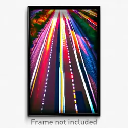 Pixel Art Poster - Vivacious Highway (8 Bit Psychedelic Trippy Video Game Print)