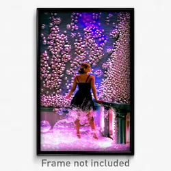 Pixel Art Poster - Bubbly Wall (8 Bit Psychedelic Trippy Weird Video Game Print)