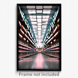 Pixel Art Poster - Warlike Aisle (8 Bit Psychedelic Trippy Video Game Print)