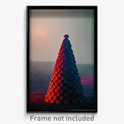Pixel Art Poster - Dreary Cone (8 Bit Psychedelic Trippy Weird Video Game Print)