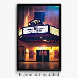 Pixel Art Poster - Lost Movie Theatre (8 Bit Psychedelic Video Game Print)
