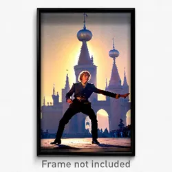 Pixel Art Poster - Enormous Earldom (8 Bit Psychedelic Trippy Video Game Print)