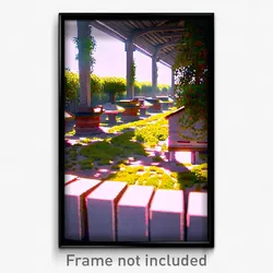 Pixel Art Poster - Narrow Apiary (8 Bit Psychedelic Trippy Video Game Print)