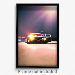 Pixel Art Poster - Warm Car (8 Bit Psychedelic Trippy Weird Video Game Print)