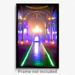 Pixel Art Poster - Enchanting Court (8 Bit Psychedelic Trippy Video Game Print)