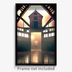 Pixel Art Poster - Wide Madhouse (8 Bit Psychedelic Trippy Video Game Print)