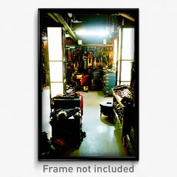 Pixel Art Poster - Cluttered Armoury (8 Bit Psychedelic Trippy Video Game Print)