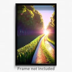 Pixel Art Poster - Superb Ditch (8 Bit Psychedelic Trippy Video Game Print)