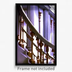 Pixel Art Poster - Showy Balustrade (8 Bit Psychedelic Trippy Video Game Print)