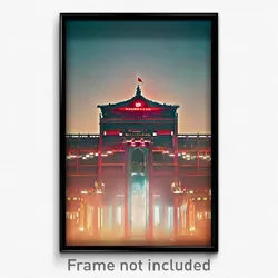 Pixel Art Poster - Humongous Canton (8 Bit Psychedelic Trippy Video Game Print)