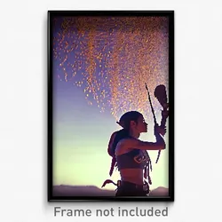 Pixel Art Poster - Gigantic Crop (8 Bit Psychedelic Trippy Video Game Print)