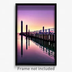 Pixel Art Poster - Unsightly Jetty (8 Bit Psychedelic Trippy Video Game Print)