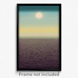 Pixel Art Poster - Vast Sea (8 Bit Psychedelic Trippy Weird Video Game Print)