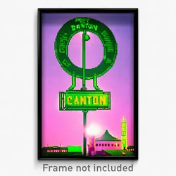 Pixel Art Poster - Green Canton (8 Bit Psychedelic Trippy Video Game Print)