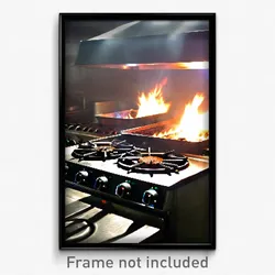 Pixel Art Poster - Massive Stove (8 Bit Psychedelic Trippy Video Game Print)