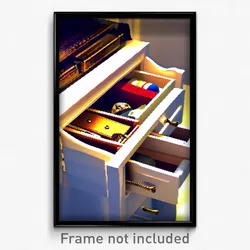 Pixel Art Poster - Memorable Drawer (8 Bit Psychedelic Trippy Video Game Print)