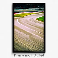 Pixel Art Poster - Calm Racetrack (8 Bit Psychedelic Trippy Video Game Print)