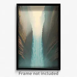 Pixel Art Poster - Monstrous Cataract (8 Bit Psychedelic Video Game Print)