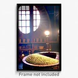 Pixel Art Poster - Oval Granary (8 Bit Psychedelic Trippy Video Game Print)