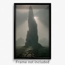 Pixel Art Poster - Dreary Karst (8 Bit Psychedelic Trippy Video Game Print)