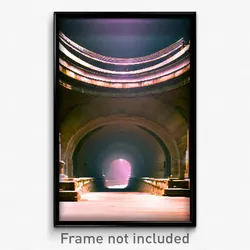 Pixel Art Poster - Authentic Aquaduct (8 Bit Psychedelic Video Game Print)