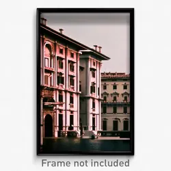 Pixel Art Poster - Tidy Italian Architecture (8 Bit Video Game Print)