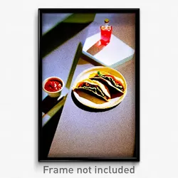 Pixel Art Poster - Old Fashioned Taco (8 Bit Psychedelic Video Game Print)