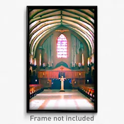Pixel Art Poster - Meager Synagogue (8 Bit Psychedelic Trippy Video Game Print)